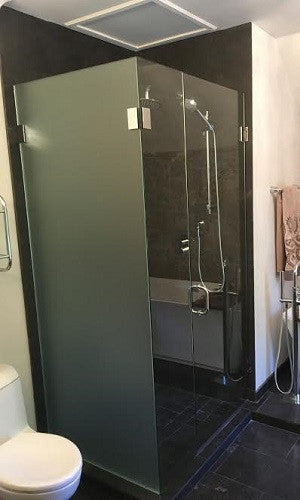 Shower Enclosure - With Frosted Panel